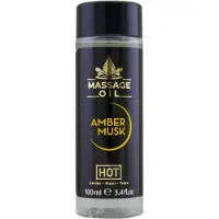 Hot - massageolie voor huidverzorging - amber musk - 100ml
