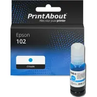 PrintAbout Inktcartridge 102 (T03R240) Cyaan geschikt voor Epson