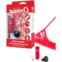 ScreamingO Screaming O - vibrerende slipje set - rood - S/L