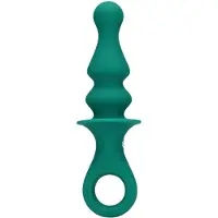 Loveline LOVE038GRN - Pawn Shaped Anal Vibrator - Peacock Plume