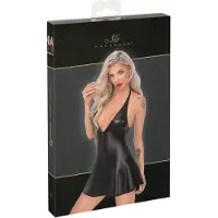 Noir - minijurk met slangenprint - zwart - L
