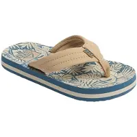 Reef Kids Ahi Blue Tan Palm 3 Blauw Teenslipper