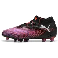 Puma FUTURE 8 ULTIMATE AG voetbalschoenen voor Dames, Zwart/Rood/Wit, Maat 38