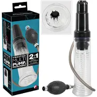 You2Toys Vibrerende Penispomp - Inclusief Masturbator - Inclusief Handpomp