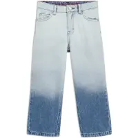 HUGO Relaxed-fit kinderjeans met blauwe wassing in kleurverloop Maat 138