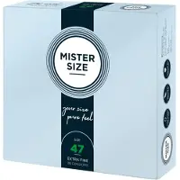 Mister Size Passion & Love Condoms Pure Feel 47 mm - Size XS