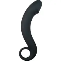 Easytoys Anal Collection - Siliconen Prostaat Dildo met Handvat - Dildo's - Sex Toys voor Vrouwen en Mannen - Zwart