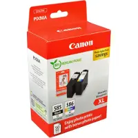 Canon PG-585XL + CL-586XL Combo Pack + Fotopapier