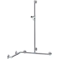 Keuco Douche Handl m BR-Stg Plan Care re li o. Er is gratis 10971097 1263mm verchroomde