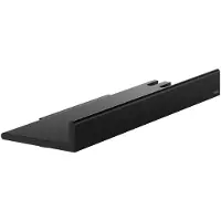 Keuco Doucheplank van aluminium, zwart, lijm of boren, afneembare mand, handdoekhaak en afvoergleuven, 35x6,6x11,6 cm, wandmontage in de douche, doucheplank, Reva Black Selection