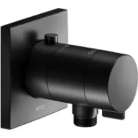 Keuco IXMO - Thermostaatkraan inbouw met slangaansluiting, mat zwart 59554370002