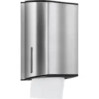 Keuco Plan - Dispenser voor papieren handdoeken, aluminium/zwart 14985170000