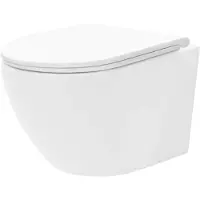 REA - Hangende toiletpot - Carlo Mini Tornado Flat Pro - Wit - 49X36,5X37CM