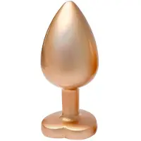 Dreamtoys Aluminium anaalplug met siersteen Large Gleaming Love
