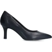 No Stress Zwarte leren klassieke pumps | Maat 37
