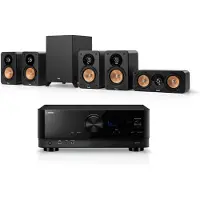 Teufel ULTIMA 20 Surround + Yamaha RX-V4A "5.1-Set" Home cinema Zwart