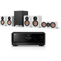 Teufel ULTIMA 20 Surround + Yamaha RX-V4A "5.1-Set" Home cinema Wit