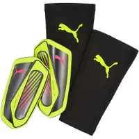 Puma Ultra Flex Sleeve Scheenbeschermers Geel Zilver Zwart