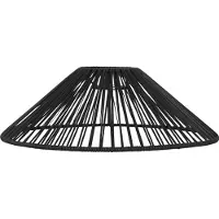 Star Trading lampenkap Vide, rotan, zwart, E27, buiten, ? 38 cm