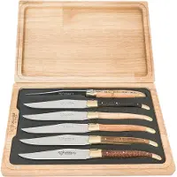 Laguiole En Aubrac steakmessenset 6-delig gemengd hout, 62C99BDLBH