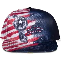 Captain America - Marvel Cap - Brave New World - - Flag - meerkleurig - Maat Standard