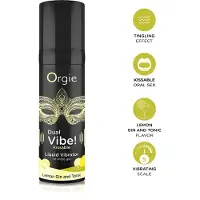 Orgie Dual Vibe - unisex vloeibare vibrator - Gin Tonic (15 ml)