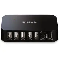 D-Link USB A splitter hub met 7 poorten en externe voeding