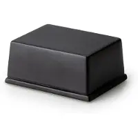 Continenta botervlootje, voor 250 g boter, blik, boteropslag, botervlootje, boterreservoir, keramiek, zwart, 3726
