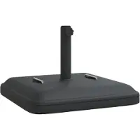 vidaXL Parasolvoet met handvatten voor stok 38 / 48 mm 27 kg vierkant