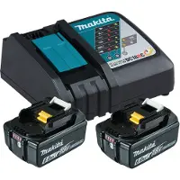 Makita Power-Source Kit Li 18V - 2x BL1860B 6,0Ah Accu's + DC18RC Snellader