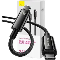 Baseus Tungsten Gold USB-C oplaadkabel, 240W, 1 meter, zwart