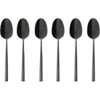 Sambonet Espressolepel Rock Mirror PVD 2Black (6-Delig)