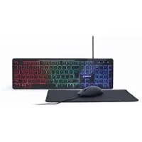 Gembird 3-in-1 Backlight Desktop Set KBS-UML-01-Standaard (Diversen) Nieuw