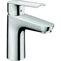 Hansgrohe Logis E - Wastafelmengkraan - Ééngreeps bediening - Met trekwaste - 100mm - Chroom