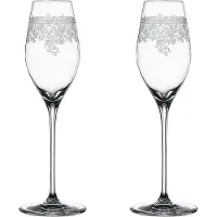 Spiegelau Arabesque Champagneglas Pak Van 2 30 Cl - Champagneglazen Kristalglas Clear - 4192269