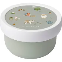Mepal Fruitbox Campus Little Dutch - 300 ml - Inclusief fruitvorkje - Sluit goed af - Snackdoosje - Little Farm
