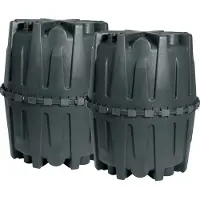 Garantia HERKULES verzamelput 3200 L zwart, incl. steunbuis en DIBt-goedkeuring