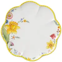 Villeroy & Boch 6x Villeroy & Boch Spring Awakening Ontbijtbord, Bord, Wit