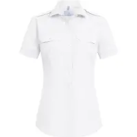 Greiff 6571 Pilootblouse Korte Mouw Regular Fit Dames Essentials - Simple | Maat: 44