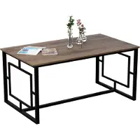 Skye Decor Elegante Walnoot Zwarte Eettafel | Multifunctioneel | 100% Melamine Gecoat | 18mm Dikte