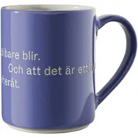 Design House Stockholm Astrid Lindgren mok - It's not something you plan blauw-Zweeds