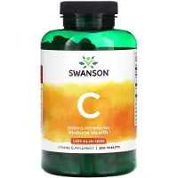 Swanson Health - Vitamine C met Rozenbottels, 1000 mg - 250 Tabletten