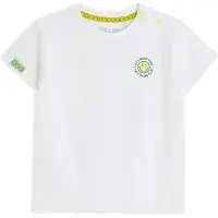 4PRESIDENT T-shirt wit Jongens Stretchkatoen Ronde hals Backprint - maat 104