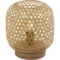 Globo Lighting Rotan vloerlamp Mirena 27cm hoog