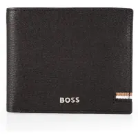 HUGO BOSS Leren Portemonnee Iconic Wallet Black Zwart