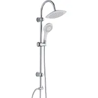 Schutte TENERIFFA Douchesysteem - Regendouche - 106 cm Stang - Wit & Chroom