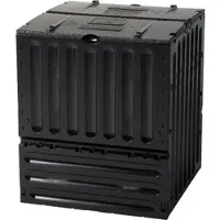 Gardinia Garantia Eco-King Composter 600 liter zwart - Composter tuin, snelle compostering, afval & recycling, organisch afval, compostbak, tuin, thermocomposter, tuin, compost, organische afvalbak