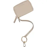 Marc O'Polo Leren Kaarthoes Melissa Zip Wallet Deep Sand Taupe