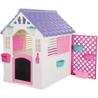 DOLU tuin speelhuis 140x127x107.5 cm + geluid roze/paars