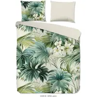 Pure dekbedovertrek Virna - groen - Microvezel - 1-persoons (140x220 + 60x70cm)